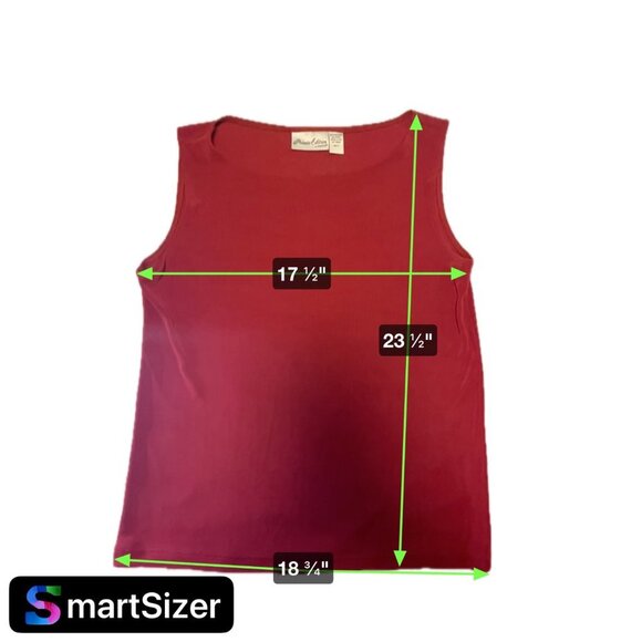 Private Edition by Chico's Red Scoop Neck Sleeveless Top SZ Large - Picture 6 of 7